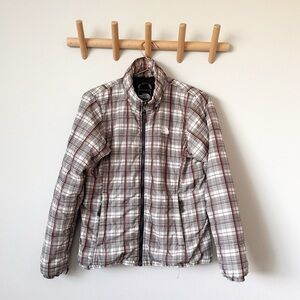 The North Face Brown Plaid Coat